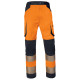 Pantalone multitasche alta visibilità M2PA3S - taglia L - arancio fluo - Deltaplus