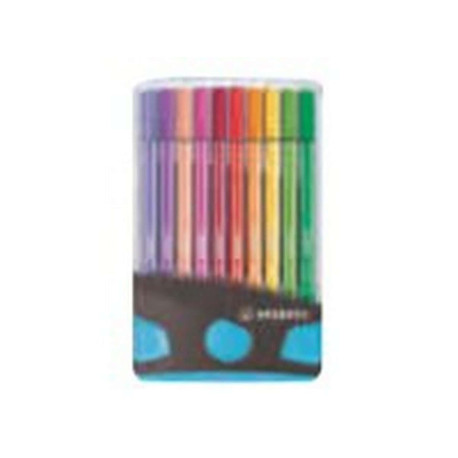 STABILO - Penna a punta sottile - colori assortiti - inchiostro base acqua - 1 mm - medio (pacchetto di 20)