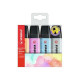 STABILO BOSS ORIGINAL - Evidenziatore - blu chiaro pastello, arancione pallido pastello, fucsia ghiaccio pastello, grigio polve