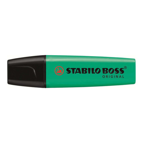 STABILO BOSS ORIGINAL - Evidenziatore - turchese fluorescente - inchiostro base acqua - 2-5 mm
