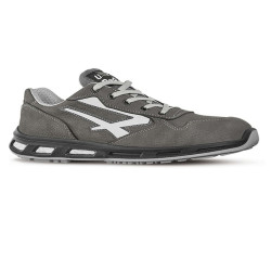 Calzatura di sicurezza Kick S3 - pelle nabuk naturale - taglia 38 - grigio - U-Power