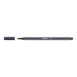 STABILO Pen 68 - Penna punta in fibra - grigio di Payne - inchiostro base acqua - 1 mm - medio