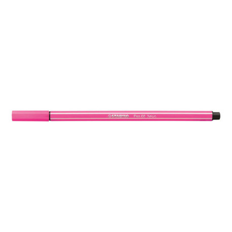 STABILO Pen 68 - Penna punta in fibra - rosa fluorescente - inchiostro base acqua - 1 mm - medio