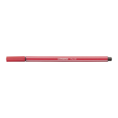 STABILO Pen 68 - Penna punta in fibra - rosso scuro - inchiostro base acqua - 1 mm - medio