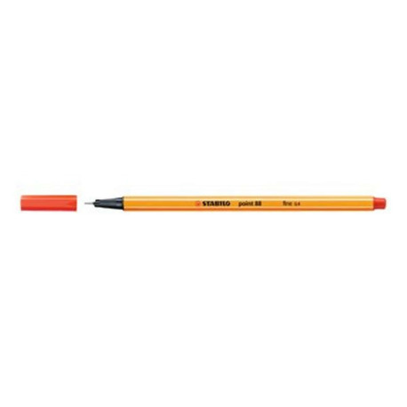 STABILO point 88 - Penna a punta sottile - rosso chiaro - 0.4 mm - fine