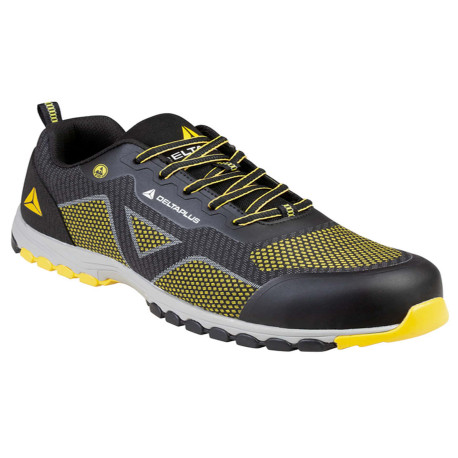 Calzatura di Sicurezza Memphis S1P ESD HRO SRC -  bassa - numero 42 - nero/giallo - Deltaplus