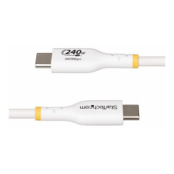 StarTech.com 1m USB C Charging Cable, USB-IF Certified USB-C Cable, 240W - Cavo USB - 24 pin USB-C (M) a 24 pin USB-C (M) - USB