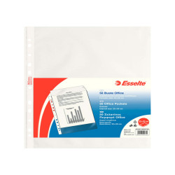 Buste forate CopySafe - Office - buccia - 22 x 30 cm - trasparente - Esselte - conf. 50 pezzi