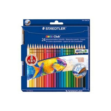 STAEDTLER Noris Club aquarell - Pastello colorato - colori assortiti (pacchetto di 24)