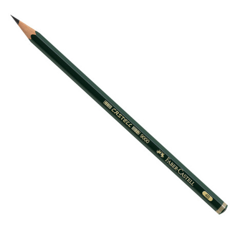 Matita in grafite Castell 9000 - gradazione 4B - esagonale - Faber-Castell