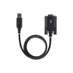 StarTech.com 6.6ft/2m USB to Null Modem Serial Adapter Cable, FTDI, RS232 - Cavo USB / seriale - USB (M) a DB-9 (M) - 2 m - ner
