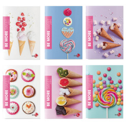 Maxiquaderno Be More Sweet - A4 - 1 rigo c/margine - 36+2 fogli - 100gr - BM