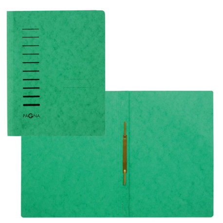 Cartellina semplice con pressino- 265 gr - A4 - cartone pressato - verde - Pagna