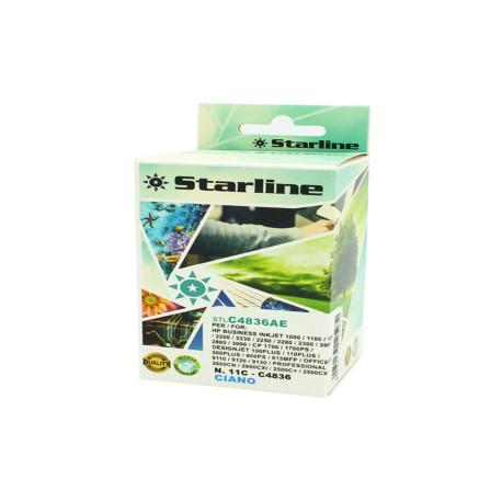 Starline - Cartuccia ink Compatibile  per HP 11- Ciano - 28 ml