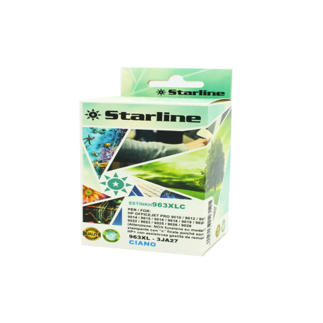 Starline - Cartuccia Ink Compatibile per HP 963 XL - Ciano - 58ml