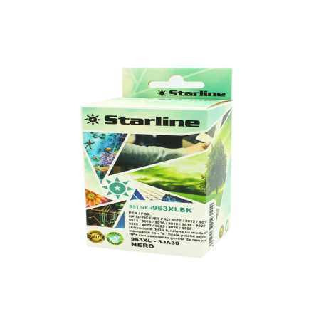Starline - Cartuccia Ink Compatibile per HP 963 XL - Nero - 58ml