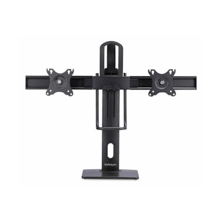 StarTech.com Crossbar Dual Monitor Desk Stand, Double 27inch Screens/VESA - Supporto - per 2 monitor - plastica, Alluminio, acc