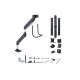 StarTech.com Crossbar Triple Monitor Desk Mount, VESA 75x75/100x100 - Kit montaggio - braccio regolabile - per 3 schermi LCD - 