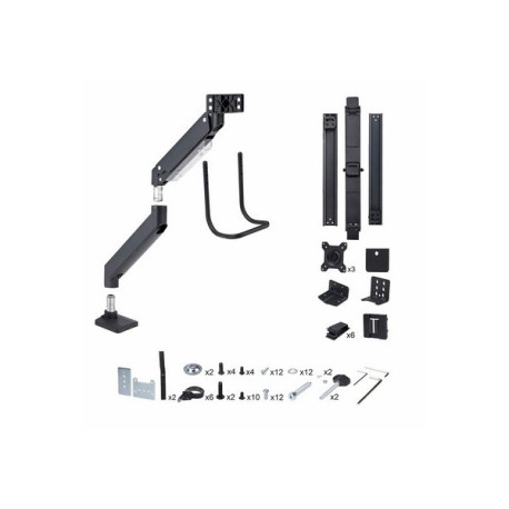StarTech.com Crossbar Triple Monitor Desk Mount, VESA 75x75/100x100 - Kit montaggio - braccio regolabile - per 3 schermi LCD - 