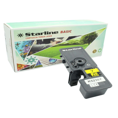 Starline - Toner ricondizionato Basic Kyocera ECOSYS M5521 - Giallo - 2.200 pag