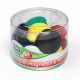 Bottoni magnetici tondi - diametro 3 cm - colori assortiti - Lebez - barattolo da 20 pezzi
