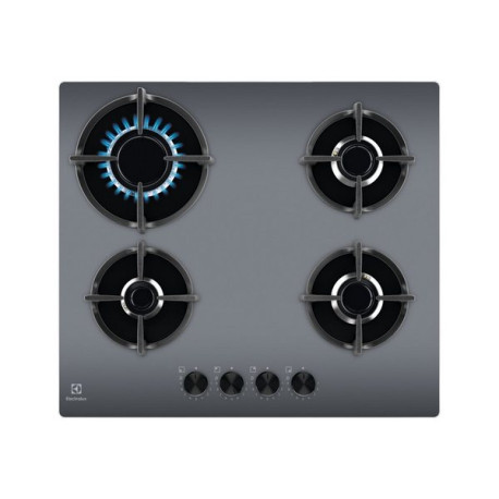 Electrolux Serie 600 EGG64272M - Piano cottura a gas - 4 piastre - Nicchia - larghezza: 56 cm - prof. 48 cm - a specchio