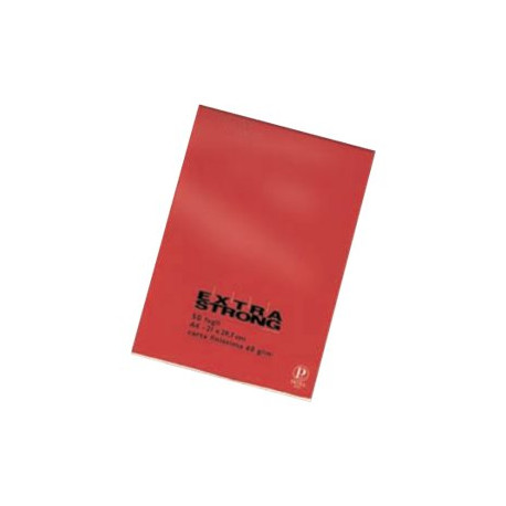 Pigna Extra Strong - Blocchetto - A4 - 50 fogli / 100 pagine - a righe
