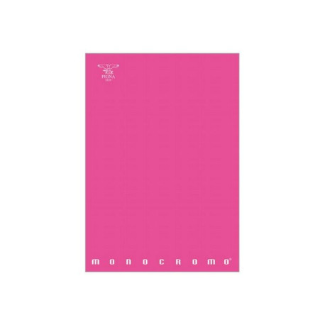 Pigna Monocromo Fluo - Quaderno - graffettato - A4 - 42 fogli - righe - disponibile in colori assortiti