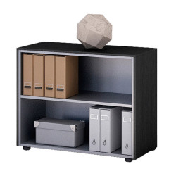 Mobile Prestige - basso a giorno - 82,8 x 43 x 81,4 cm - nero venato