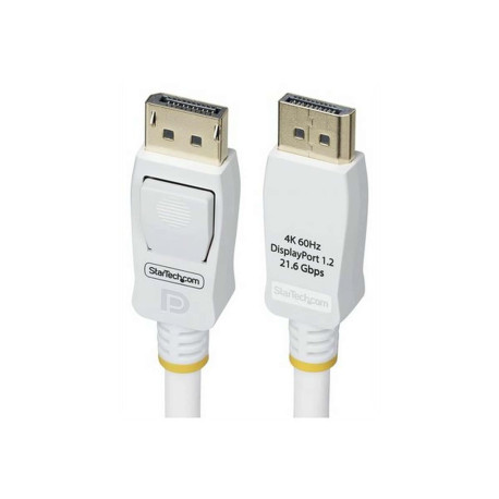 StarTech.com 10ft White VESA Certified DisplayPort 1.2 Cable with Latches - Cavo DisplayPort - DisplayPort (M) serrato a Displa