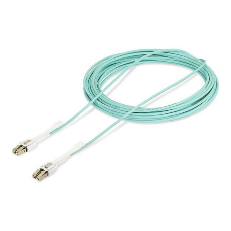 StarTech.com 10m (30ft) LC to LC (UPC) OM4 Multimode Fiber Optic Cable w/Push Pull Tabs, 50/125µm, 100G Networks, Bend Insensit
