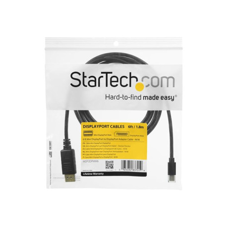 StarTech.com Cavo Mini DisplayPort a DisplayPort 1.2 da 2m - Cavo Adattatore 4K x 2K UHD Mini DisplayPort a DisplayPort - Cavo 