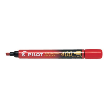 Pilot 400 - Marcatore - permanente - rosso - inchiostro a base olio - 4 mm - larga (pacchetto di 20)