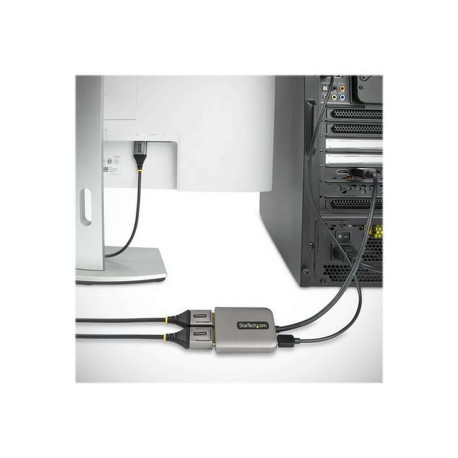 StarTech.com 2-Port DisplayPort MST Hub, Dual 4K 60Hz, DP to 2x DisplayPort Monitor Adapter, DP 1.4 Multi-Monitor Video Adapter