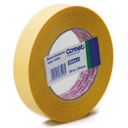 Nastro biadesivo - 25 mm x 50 m - PP - trasparente - Comet