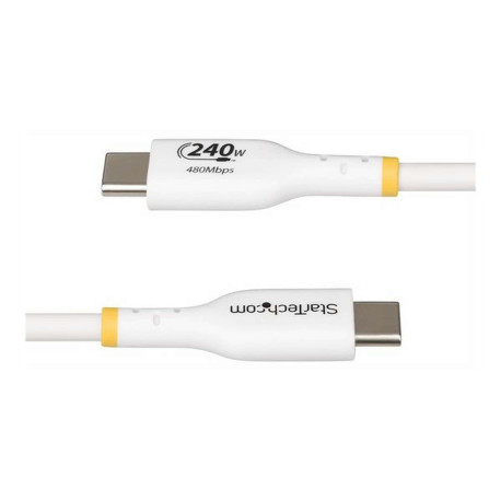 StarTech.com 2m USB C Charging Cable, USB-IF Certified USB-C Cable, 240W - Cavo USB - 24 pin USB-C (M) a 24 pin USB-C (M) - USB