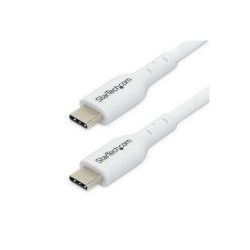StarTech.com 3m White USB-C Charging Cable, USB C Cable, 60W 3A PD - Cavo USB - 24 pin USB-C (M) a 24 pin USB-C (M) - USB 2.0 -