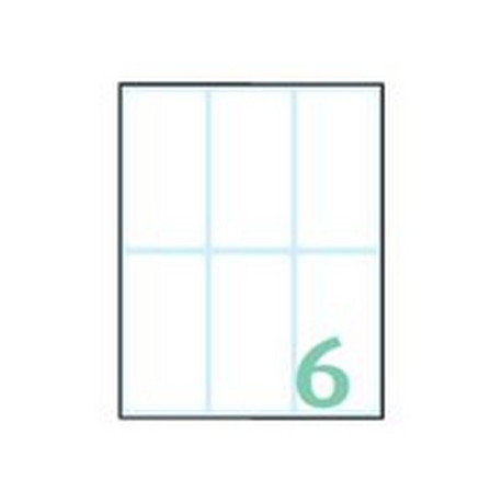 Tico - Carta - Opaca - autoadesivo permanente - bianco - 74 x 38 mm 60 etichette (10 foglio(i) x 6) etichette