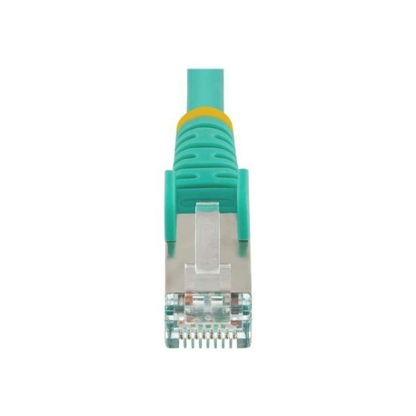 StarTech.com 50cm CAT6a Ethernet Cable - Aqua - Low Smoke Zero Halogen (LSZH) - 10GbE 500MHz 100W PoE++ Snagless RJ-45 w/Strain