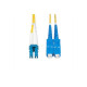 StarTech.com 5m (15ft) LC to SC (UPC) OS2 Single Mode Duplex Fiber Optic Cable, 9/125µm, Laser Optimized, 10G, Bend Insensitive