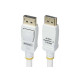 StarTech.com 6ft White VESA Certified DisplayPort 1.2 Cable with Latches - Cavo DisplayPort - DisplayPort (M) serrato a Display