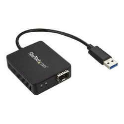 StarTech.com Adattatore di rete USB 3.0 a Fibre ottiche Gigabit Ethernet - Convertitore SFP con slot aperto - Adattatore di ret
