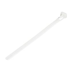 StarTech.com Fascette fermacavo riutilizzabili da 15 cm - Fascette di nylon per interni/esterni, 100 pezzi - bianco (CBMZTRB60)