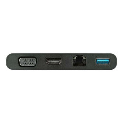 StarTech.com Adattatore Multi-porta USB-C con HDMi e VGA - 1x USB-A - Mac / Windows / Chrome - 4K - 1xA - GbE - Adattatore USB-