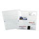 Buste forate Portabiglietti - 8 Tasche - 22,2 x 31,2 cm - trasparente - Favorit - conf. 10 pezzi