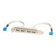 StarTech.com Adattatore piastra slot USB A femmina 4 porte - Pannello USB - USB (F) a IDC a 9 pin (F)