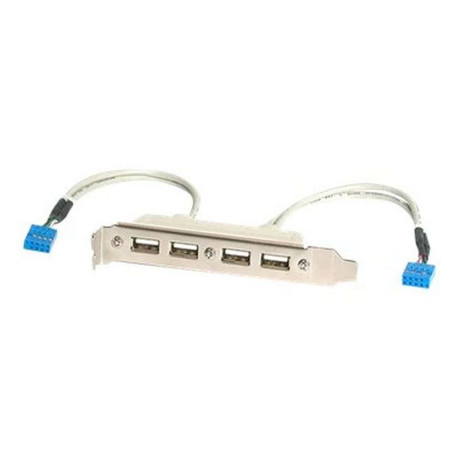 StarTech.com Adattatore piastra slot USB A femmina 4 porte - Pannello USB - USB (F) a IDC a 9 pin (F)