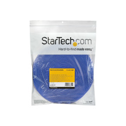 StarTech.com Rotolo di nastro con chiusura a strappo da 15,2 m - Blu (HKLP50BL) - Bloccaggio con aggancio a cappio - 15.24 m - 