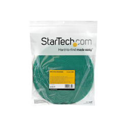 StarTech.com Rotolo di nastro con chiusura a strappo da 15,2 m - Verde (HKLP50GN) - Bloccaggio con aggancio a cappio - 15.24 m 