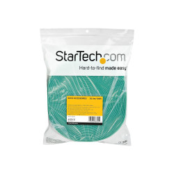 StarTech.com Rotolo di nastro con chiusura a strappo da 30,4 m - Verde (HKLP100GN) - Bloccaggio con aggancio a cappio - 30.48 c